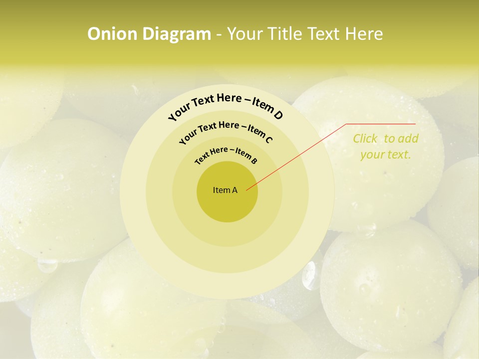 Close Up Of Green Grapes PowerPoint Template