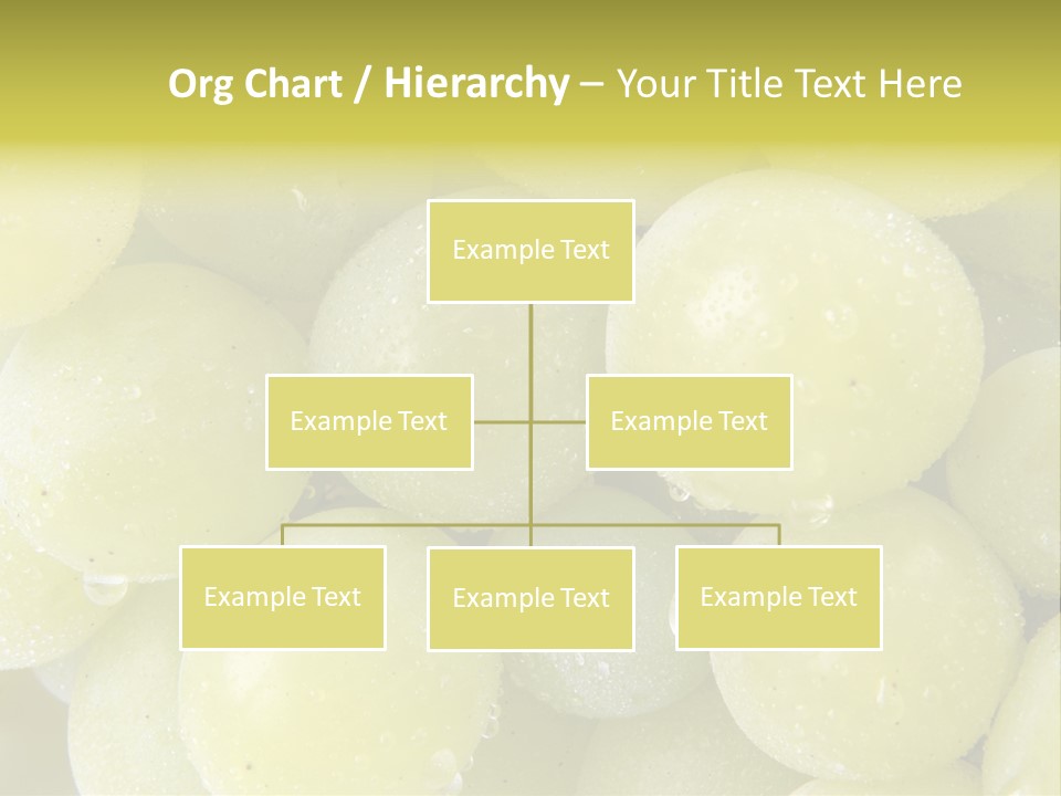 Close Up Of Green Grapes PowerPoint Template