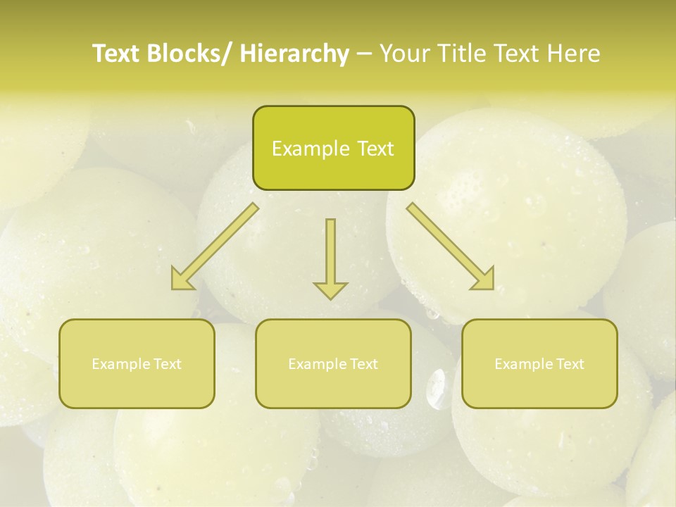 Close Up Of Green Grapes PowerPoint Template