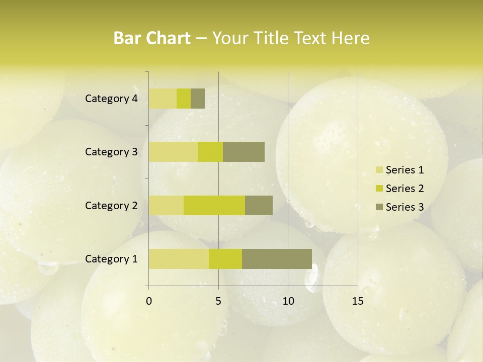 Close Up Of Green Grapes PowerPoint Template