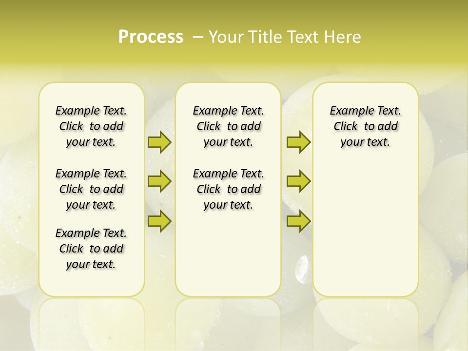 Close Up Of Green Grapes PowerPoint Template