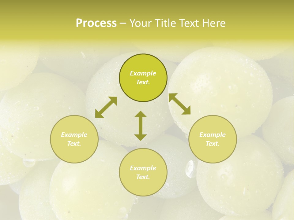 Close Up Of Green Grapes PowerPoint Template