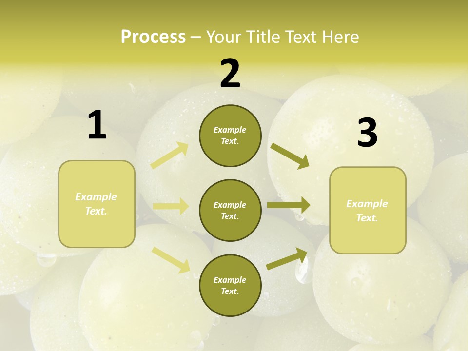 Close Up Of Green Grapes PowerPoint Template