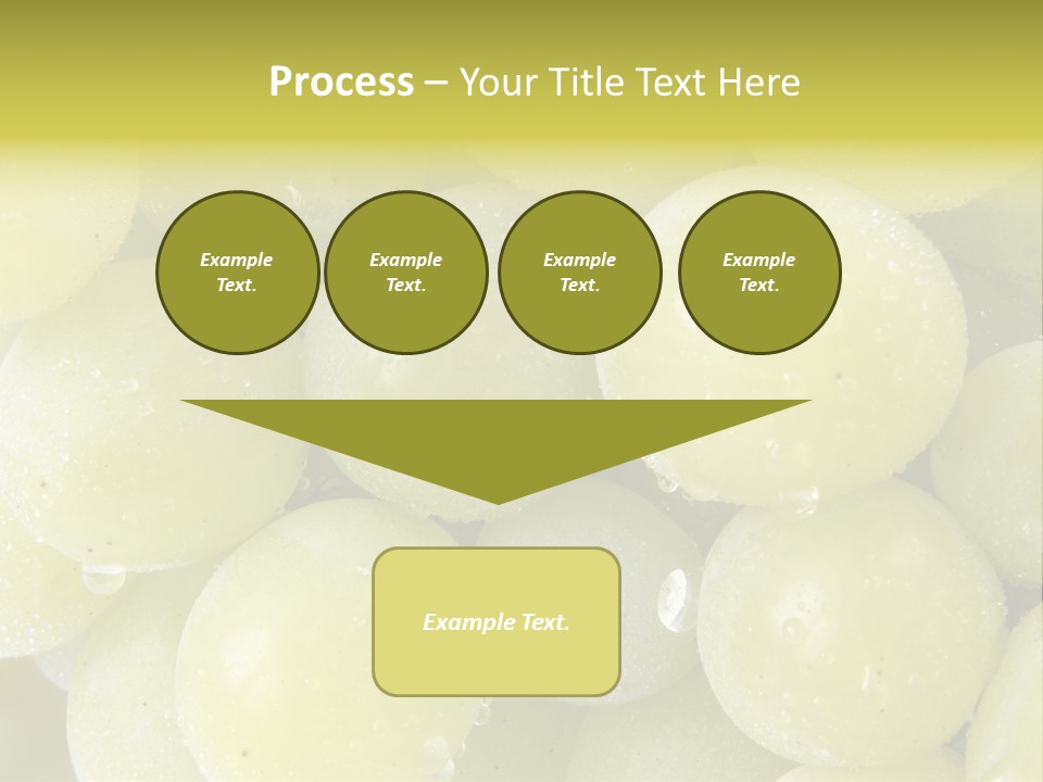Close Up Of Green Grapes PowerPoint Template
