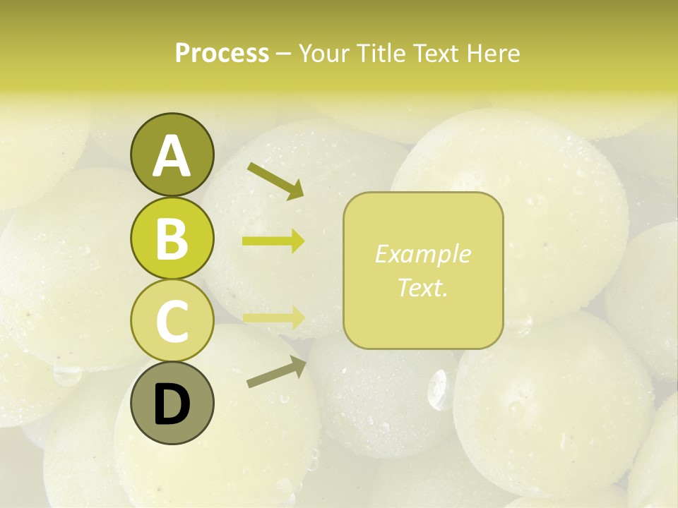 Close Up Of Green Grapes PowerPoint Template