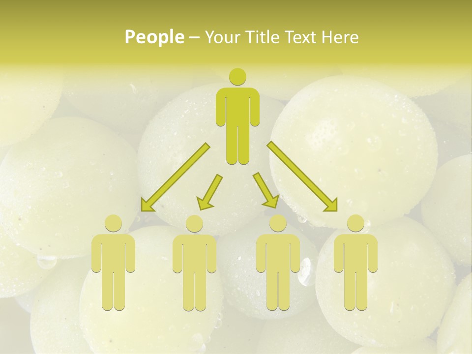 Close Up Of Green Grapes PowerPoint Template