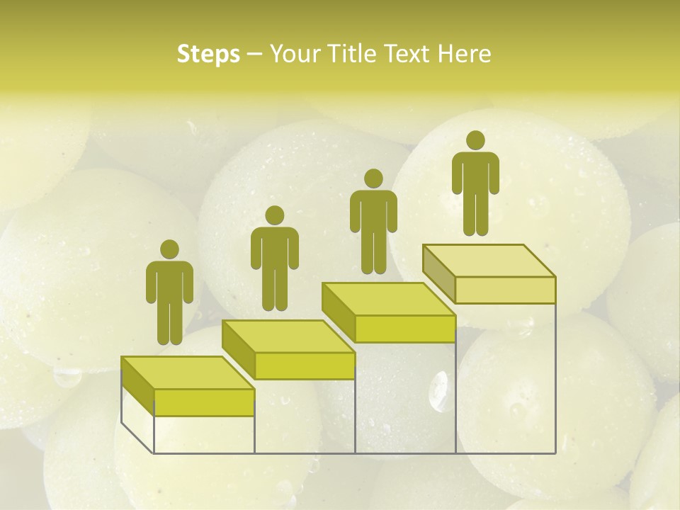 Close Up Of Green Grapes PowerPoint Template