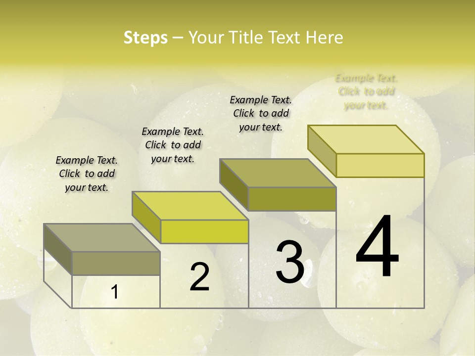 Close Up Of Green Grapes PowerPoint Template