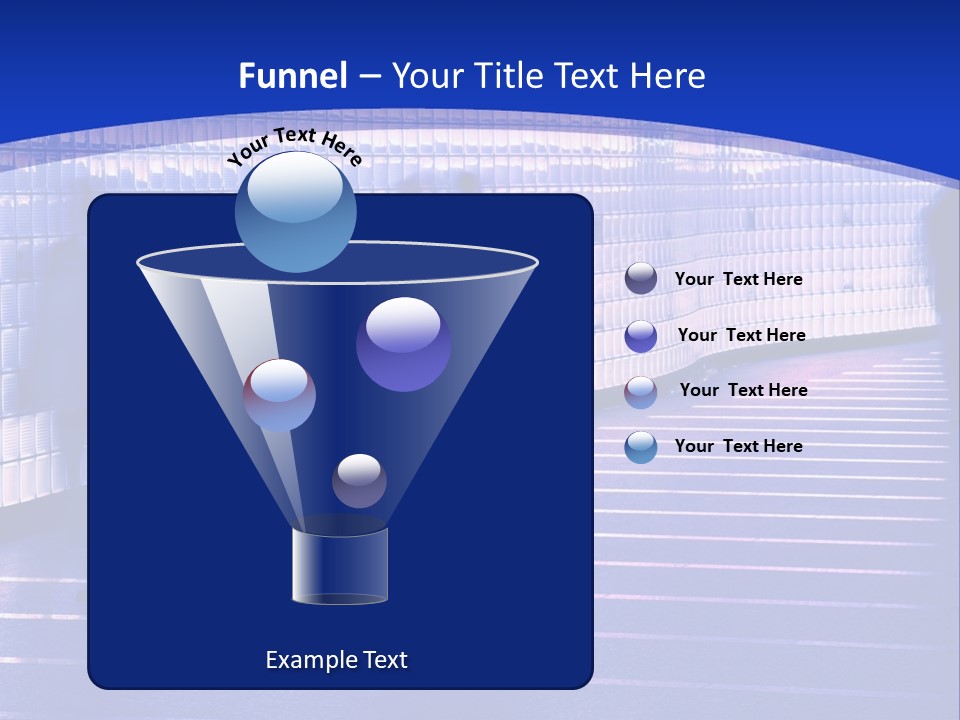 Blurred Pedestrians In Modern Passageway PowerPoint Template