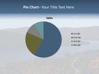 Lake George As Seen From Prospect Island PowerPoint Template