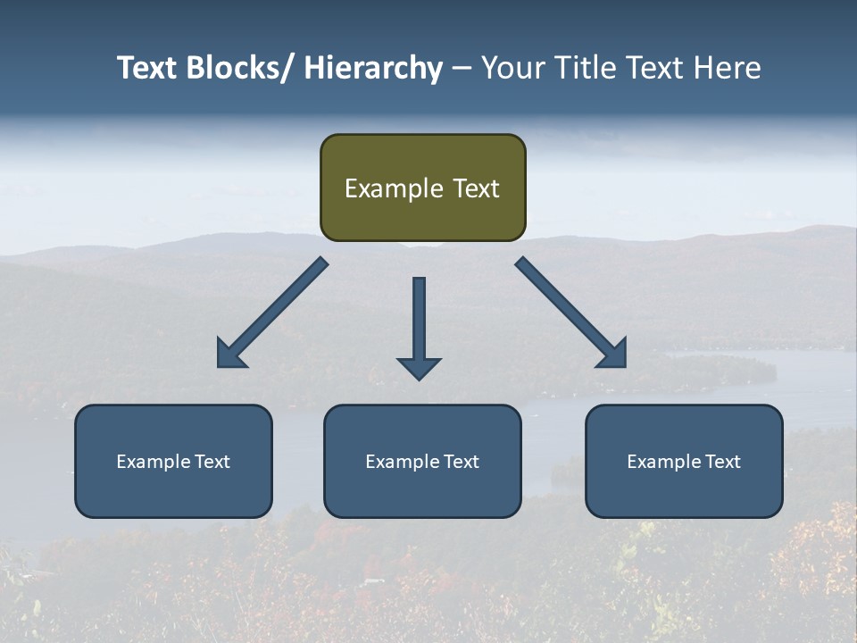 Lake George As Seen From Prospect Island PowerPoint Template