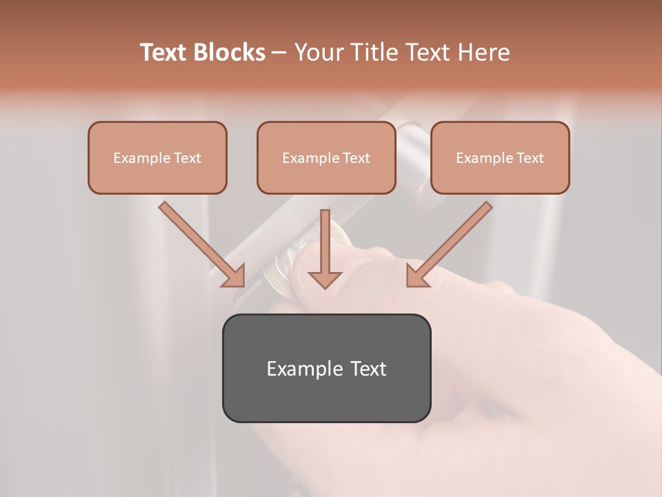 Inserting Coin In To A Vending Machine PowerPoint Template