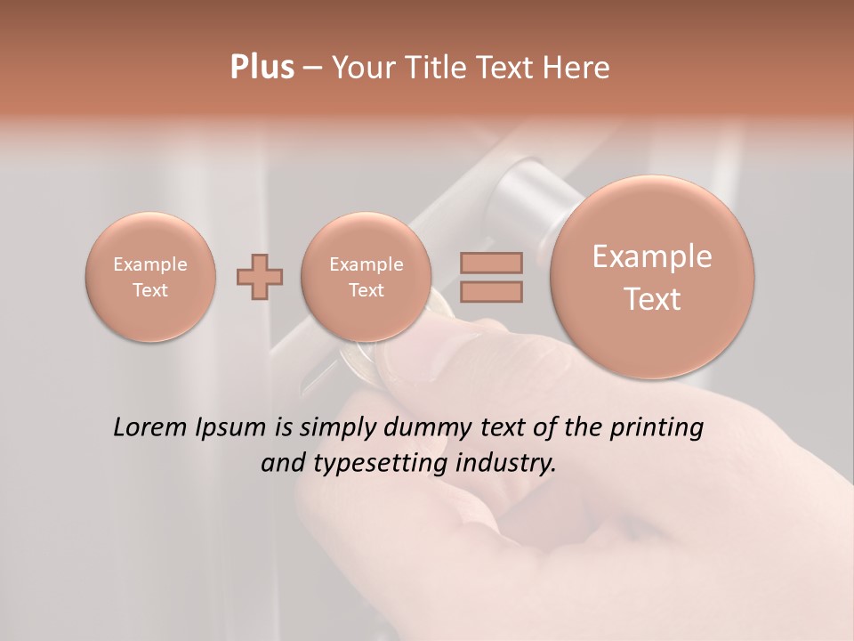 Inserting Coin In To A Vending Machine PowerPoint Template