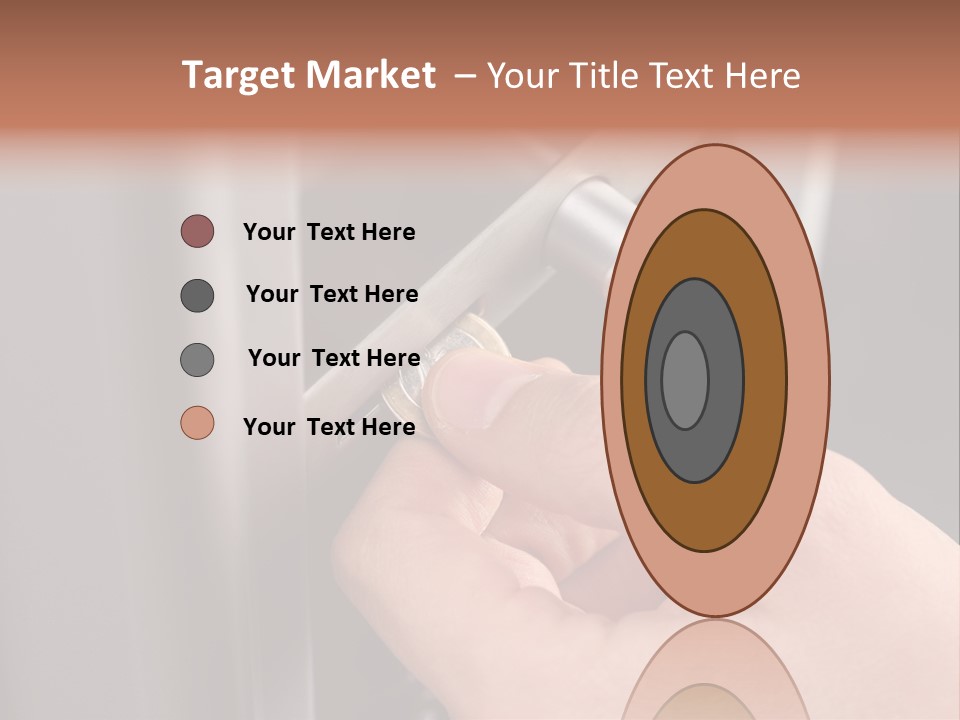 Inserting Coin In To A Vending Machine PowerPoint Template