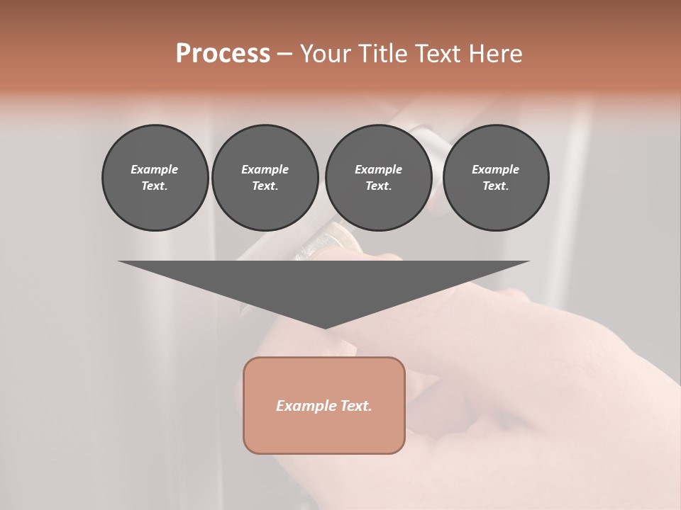 Inserting Coin In To A Vending Machine PowerPoint Template