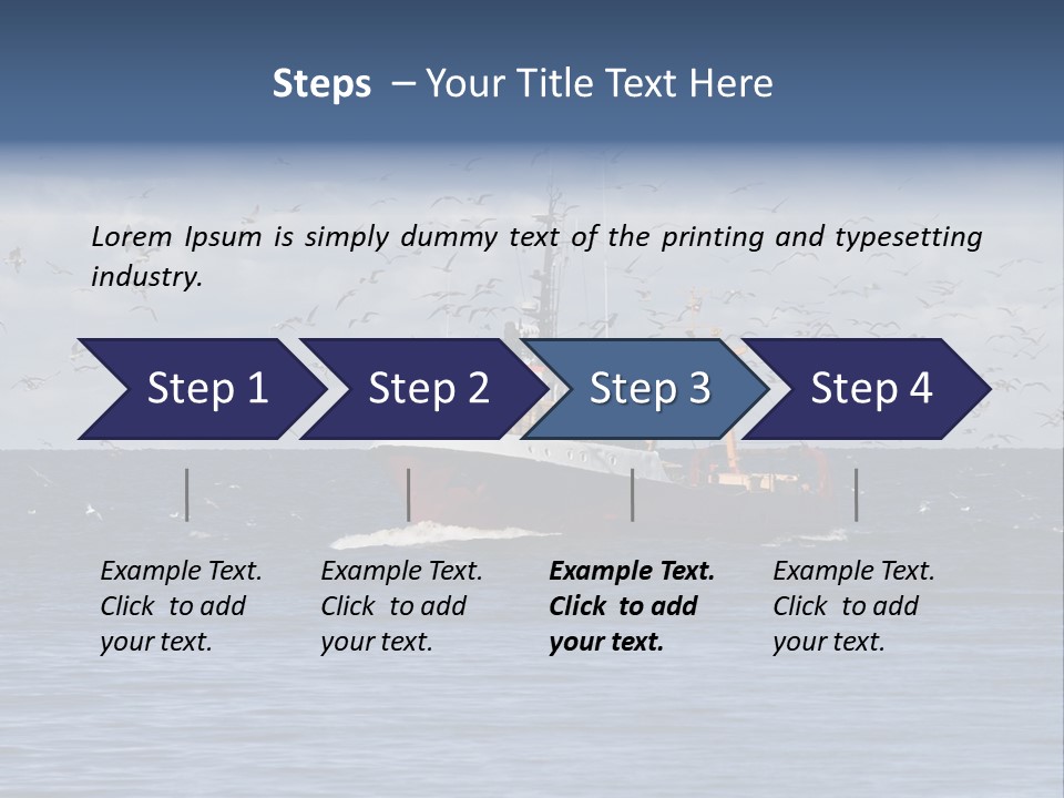 Fishing Boat Return PowerPoint Template