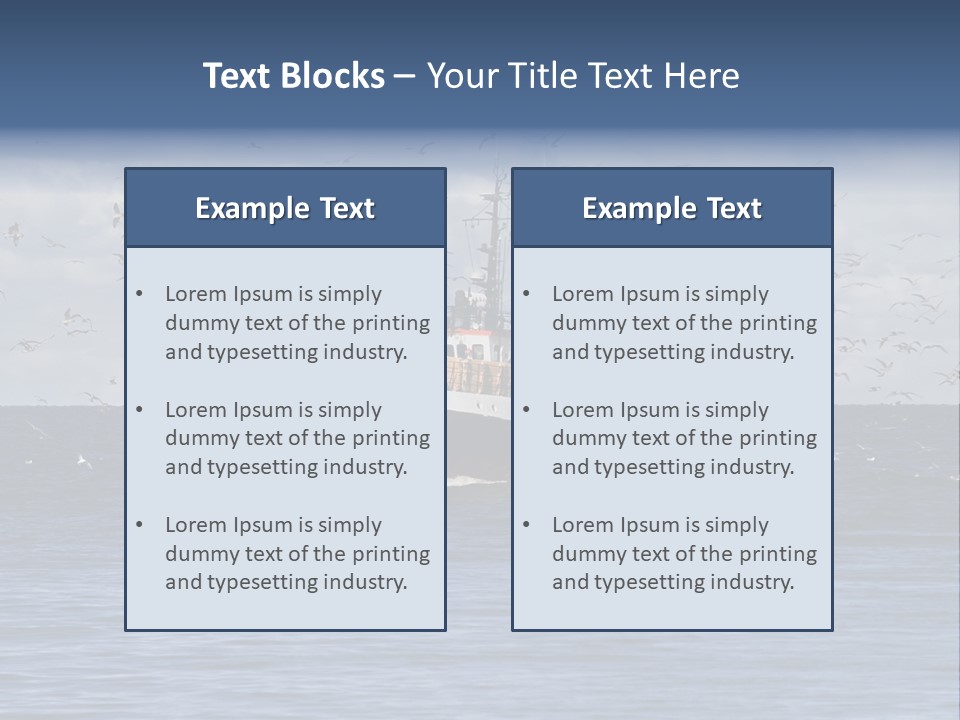 Fishing Boat Return PowerPoint Template