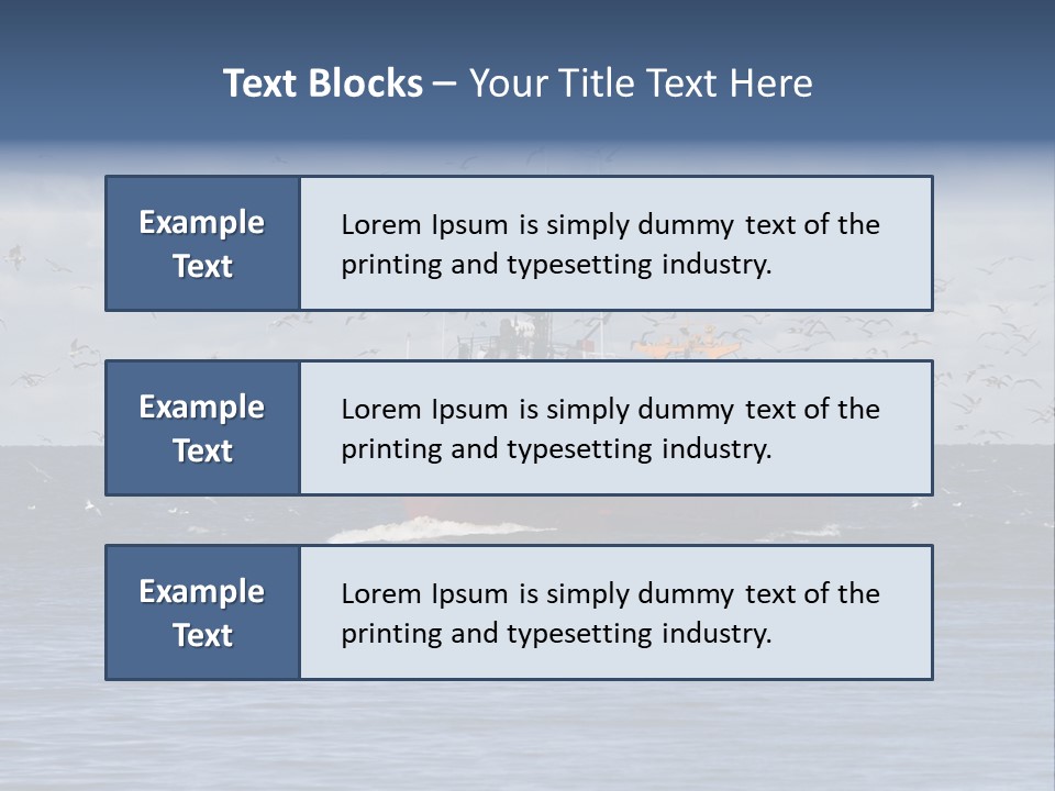 Fishing Boat Return PowerPoint Template