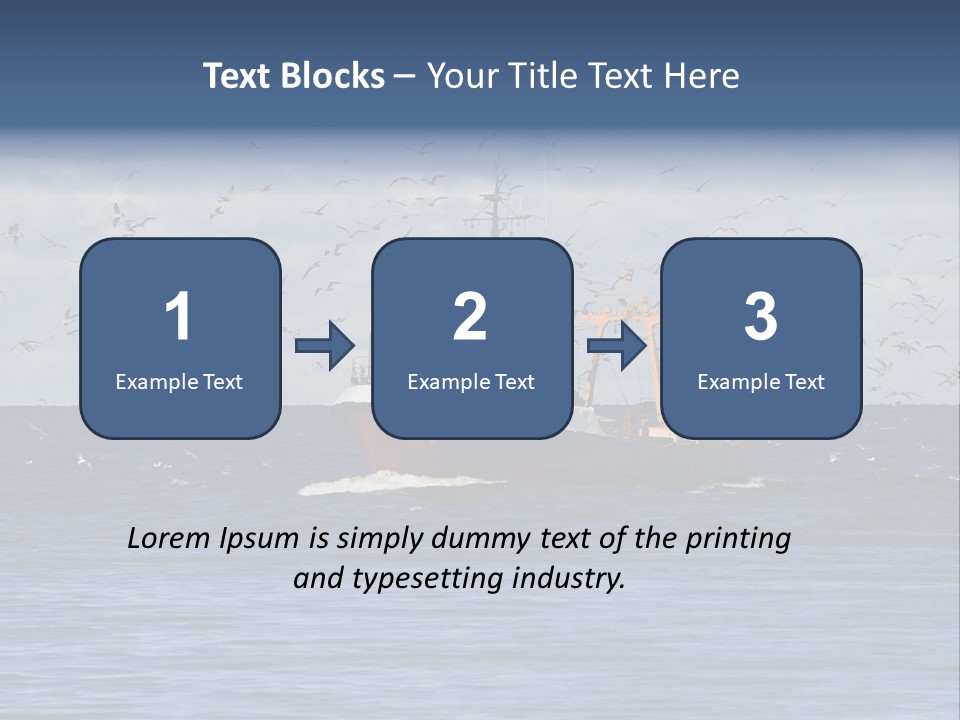 Fishing Boat Return PowerPoint Template