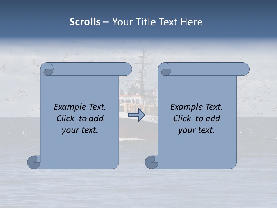 Fishing Boat Return PowerPoint Template