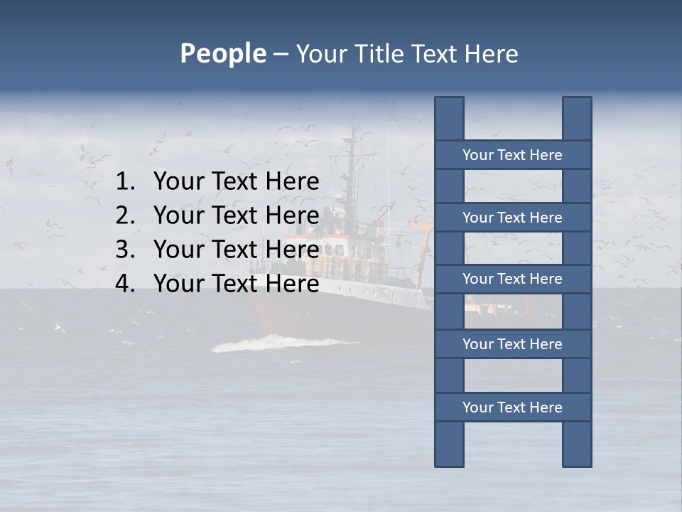 Fishing Boat Return PowerPoint Template