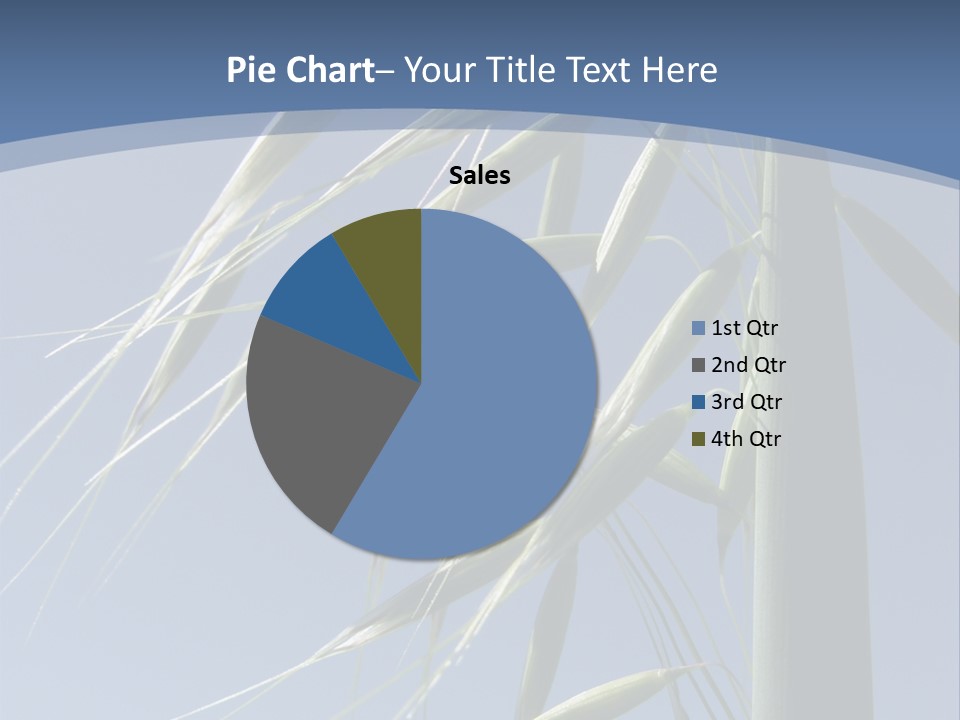 Oat Plant With Panicles PowerPoint Template