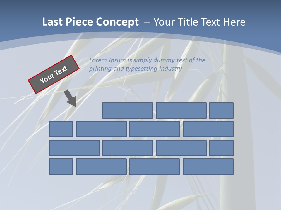 Oat Plant With Panicles PowerPoint Template