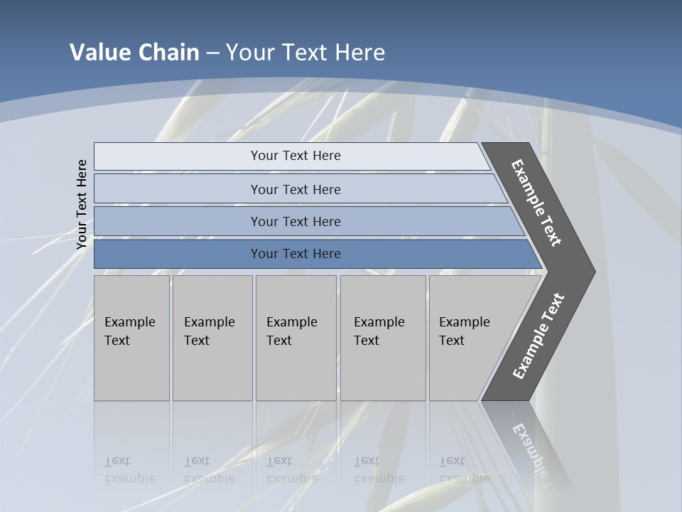 Oat Plant With Panicles PowerPoint Template