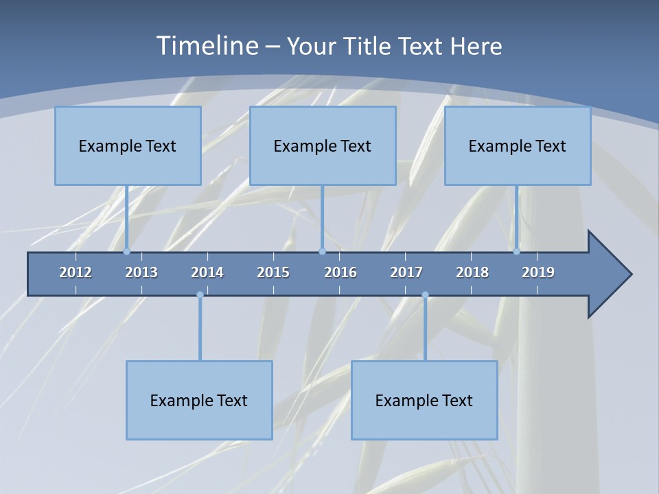Oat Plant With Panicles PowerPoint Template