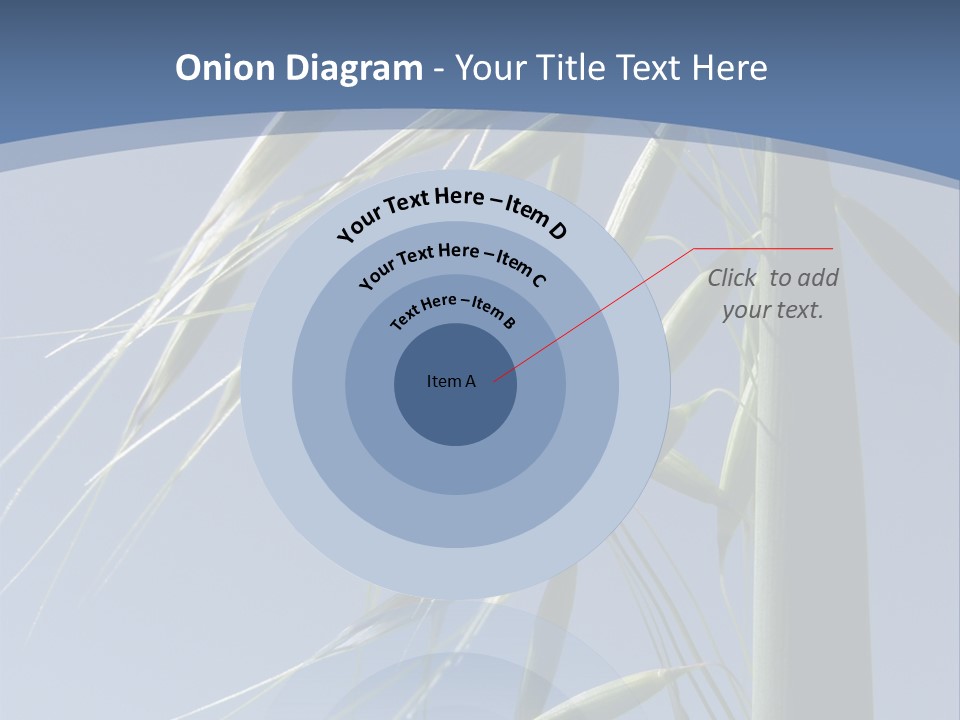 Oat Plant With Panicles PowerPoint Template