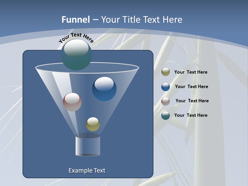 Oat Plant With Panicles PowerPoint Template