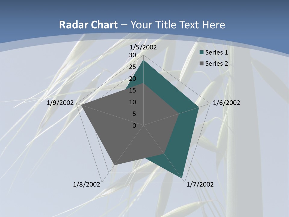 Oat Plant With Panicles PowerPoint Template