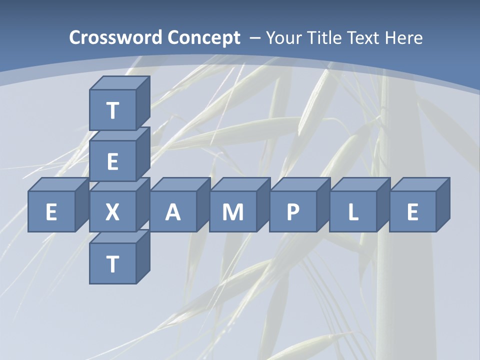 Oat Plant With Panicles PowerPoint Template