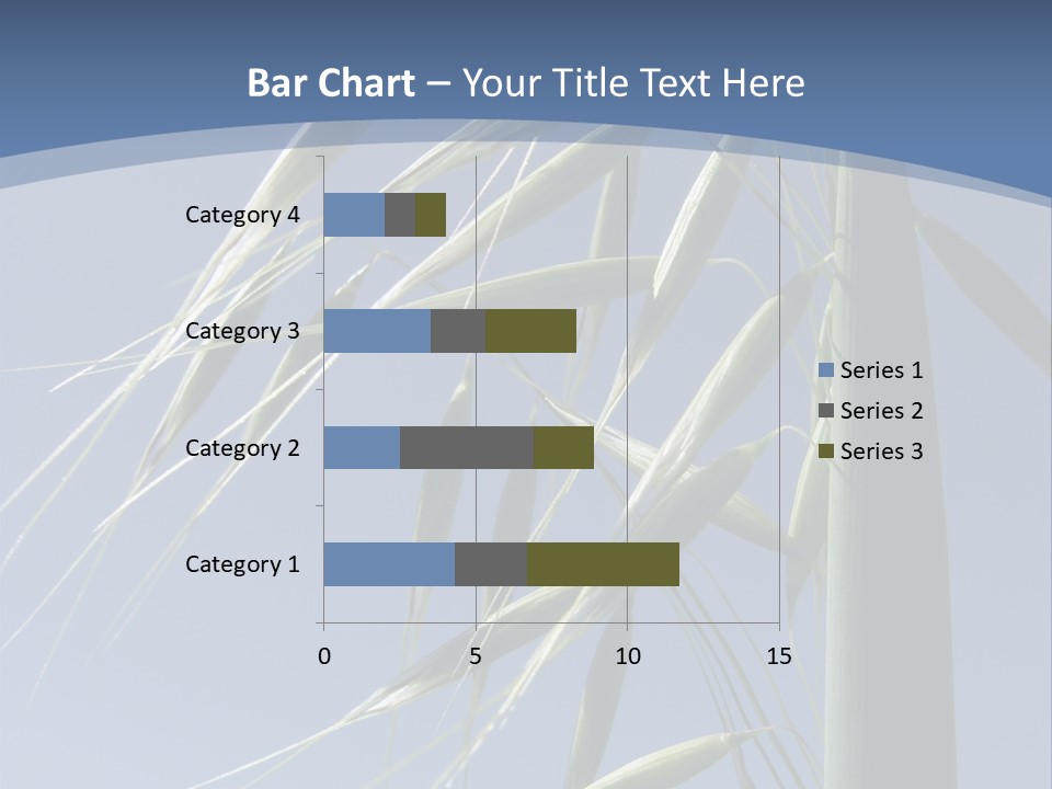Oat Plant With Panicles PowerPoint Template