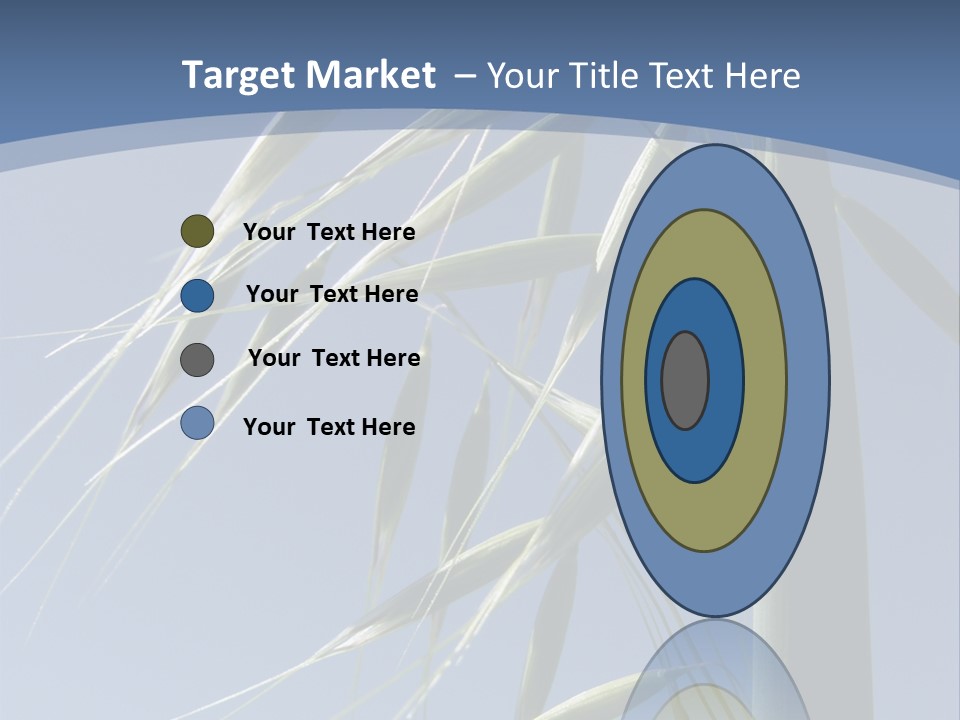 Oat Plant With Panicles PowerPoint Template