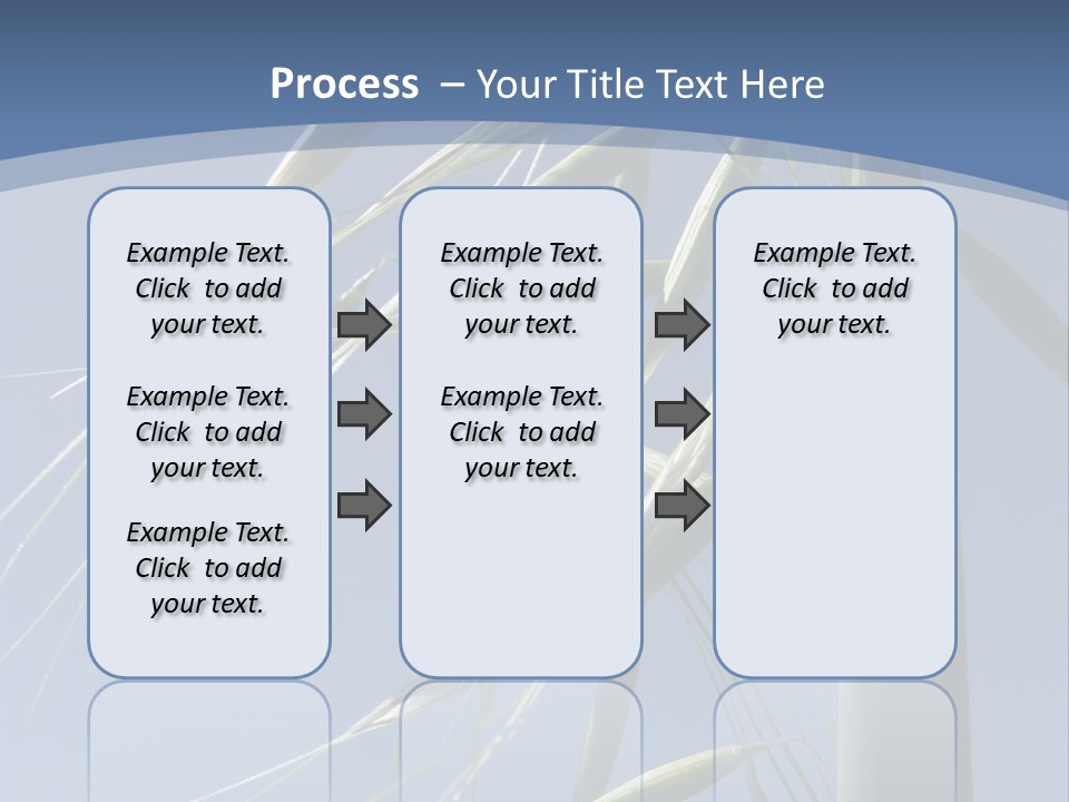 Oat Plant With Panicles PowerPoint Template