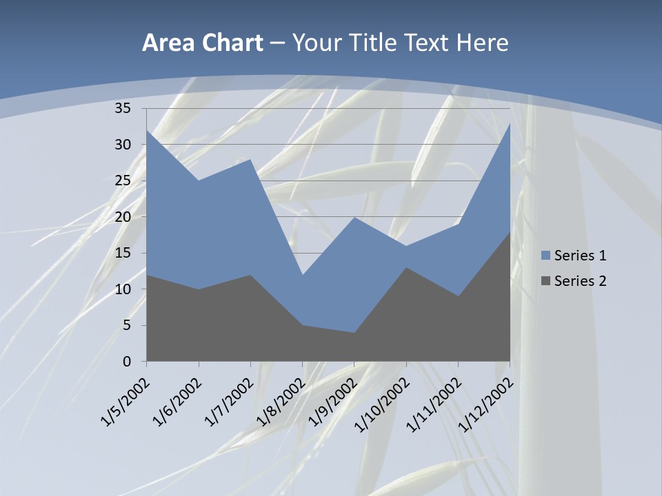 Oat Plant With Panicles PowerPoint Template