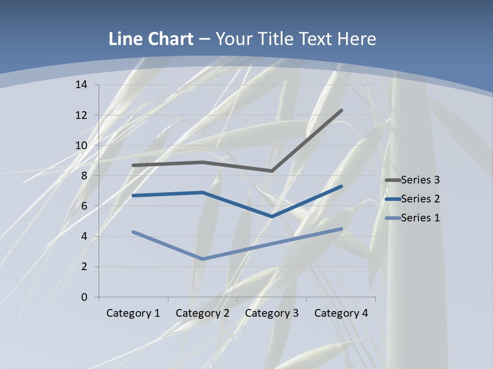Oat Plant With Panicles PowerPoint Template