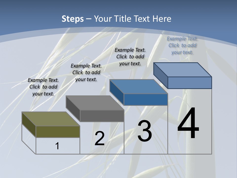 Oat Plant With Panicles PowerPoint Template