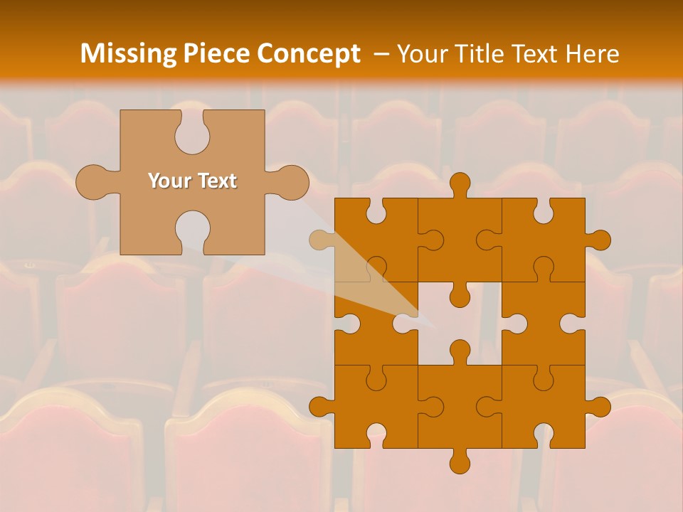 Photograph Of The Rows Of Theatre Seats PowerPoint Template