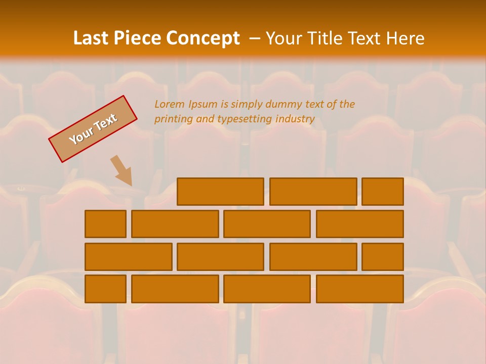Photograph Of The Rows Of Theatre Seats PowerPoint Template