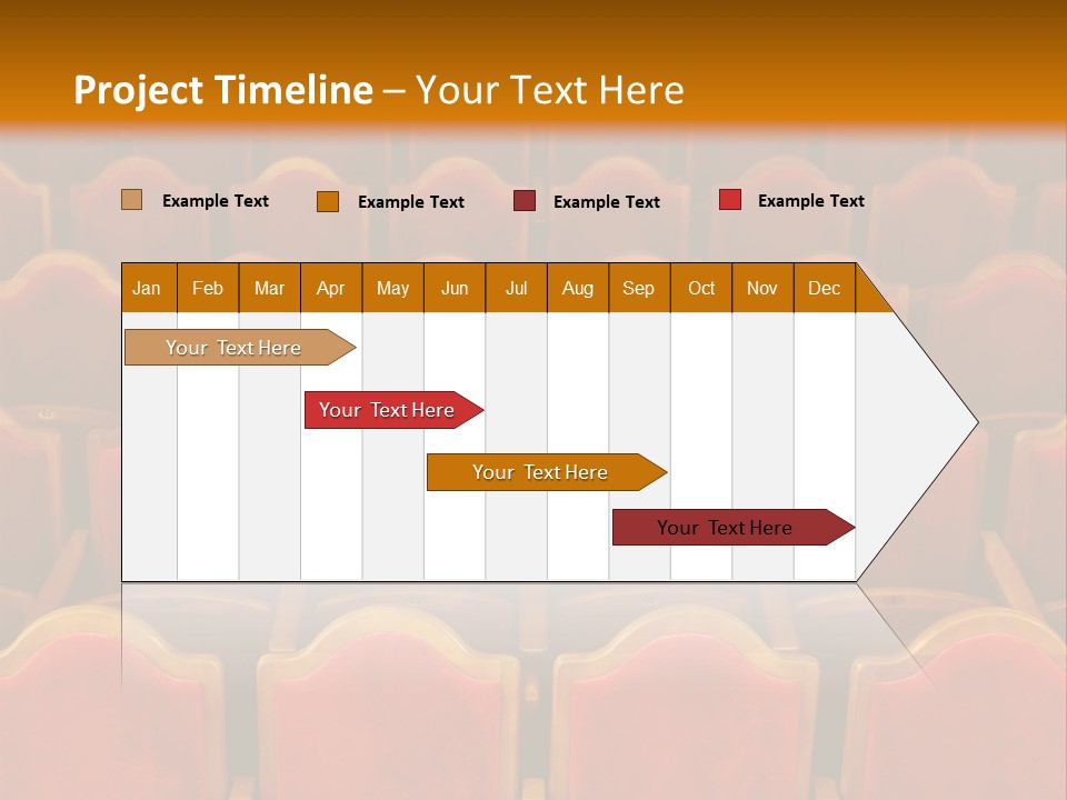 Photograph Of The Rows Of Theatre Seats PowerPoint Template