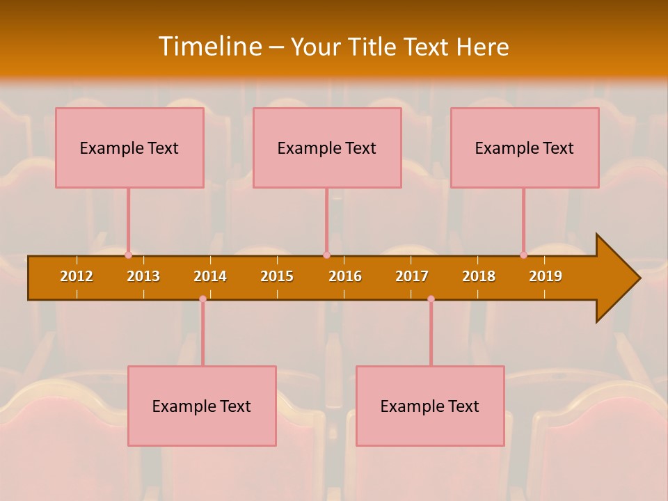 Photograph Of The Rows Of Theatre Seats PowerPoint Template