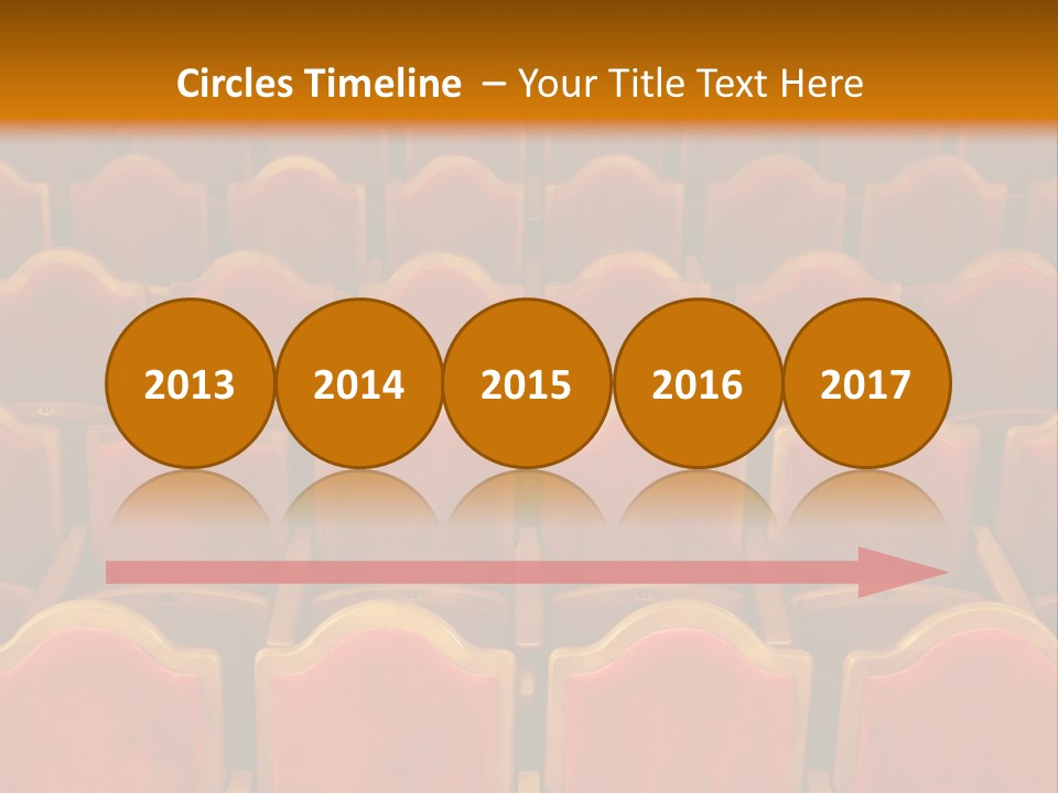 Photograph Of The Rows Of Theatre Seats PowerPoint Template