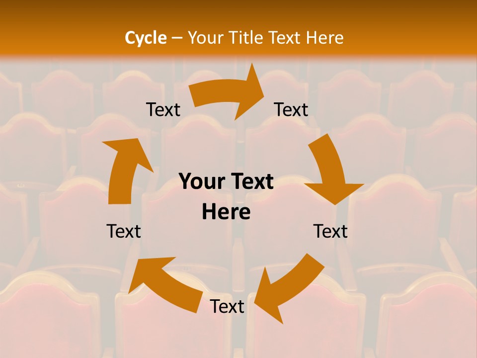 Photograph Of The Rows Of Theatre Seats PowerPoint Template