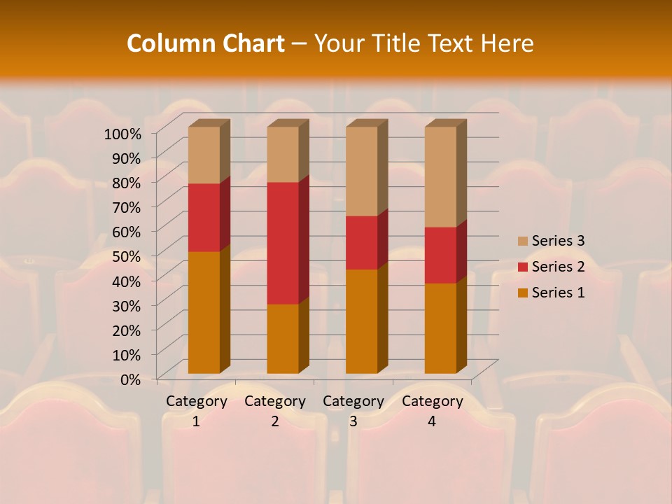 Photograph Of The Rows Of Theatre Seats PowerPoint Template