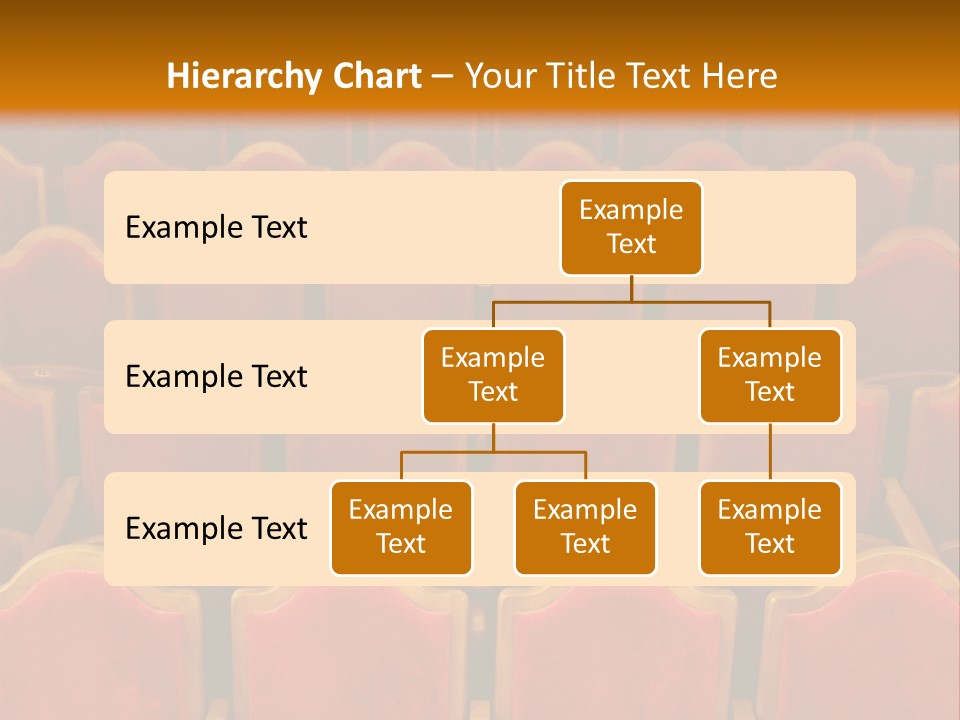 Photograph Of The Rows Of Theatre Seats PowerPoint Template