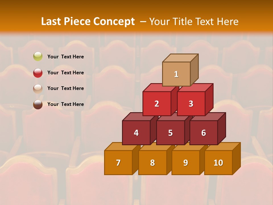 Photograph Of The Rows Of Theatre Seats PowerPoint Template