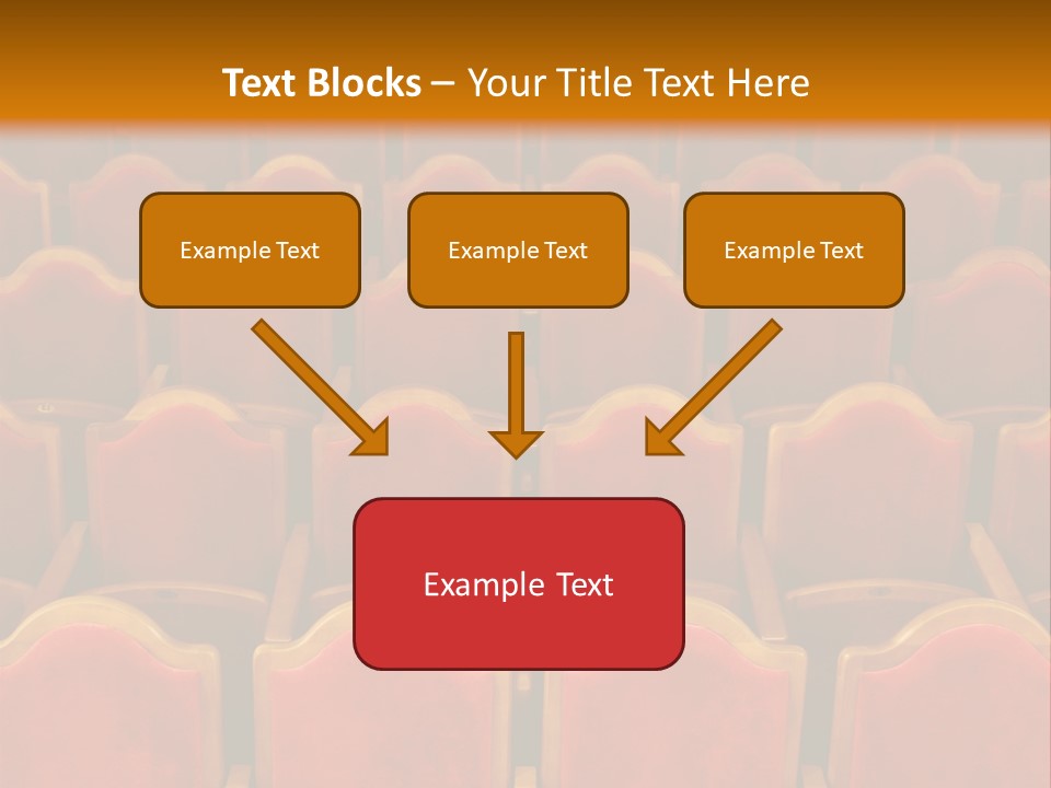 Photograph Of The Rows Of Theatre Seats PowerPoint Template