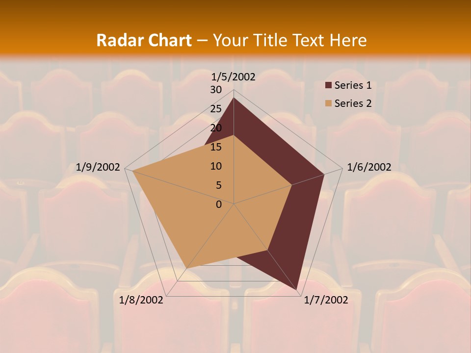 Photograph Of The Rows Of Theatre Seats PowerPoint Template